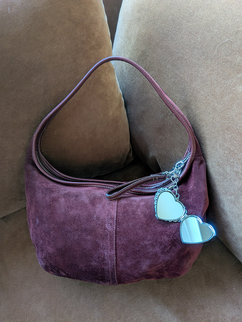 Coach Cranberry Suede Bag