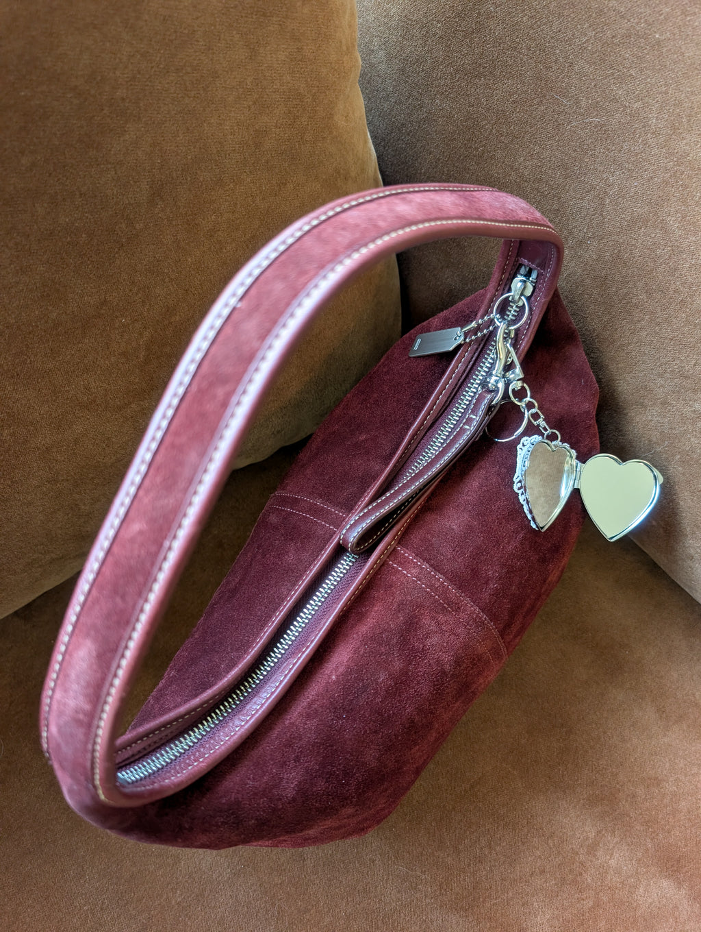 Coach Cranberry Suede Bag