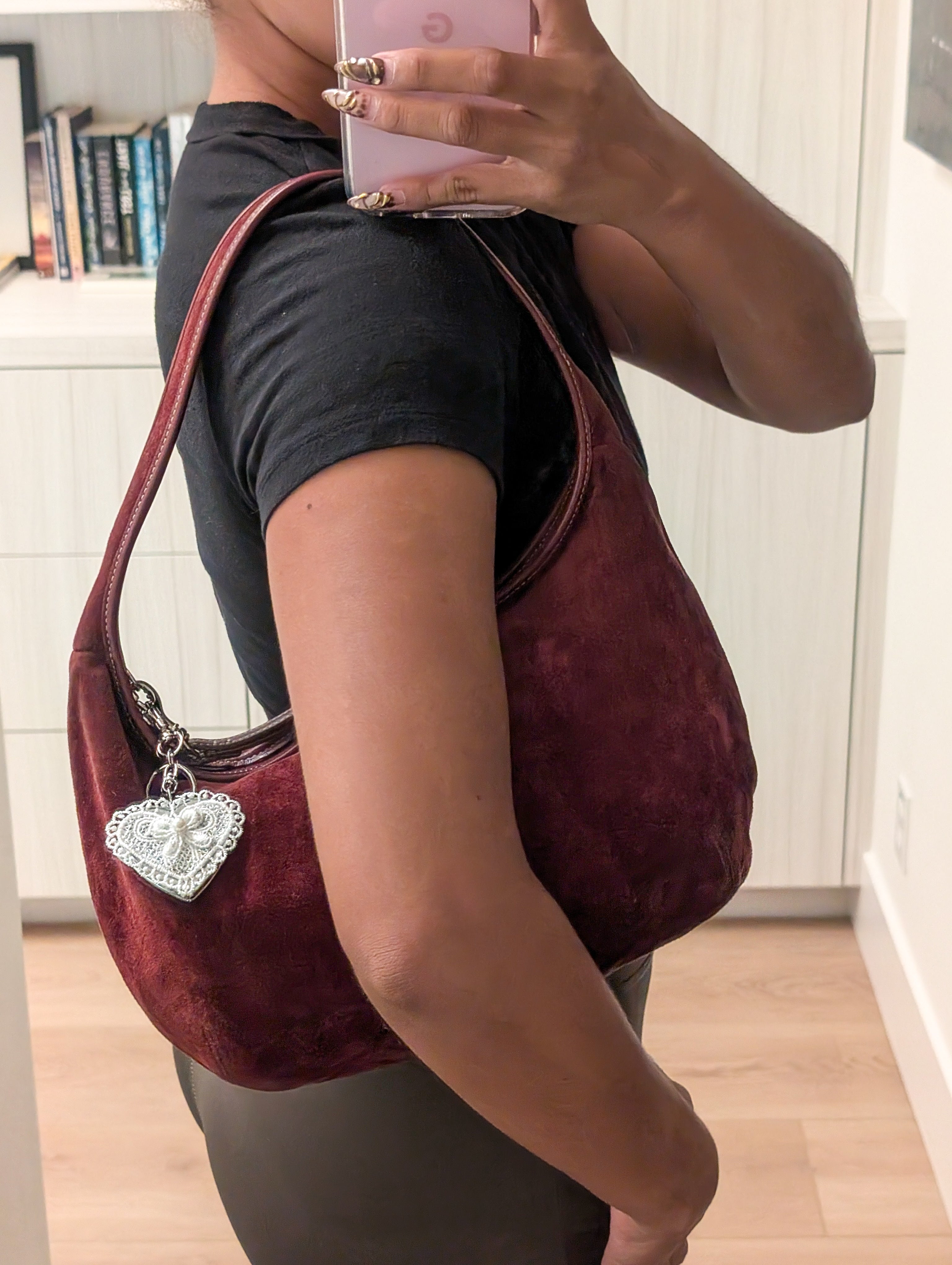 Coach Cranberry Suede Bag