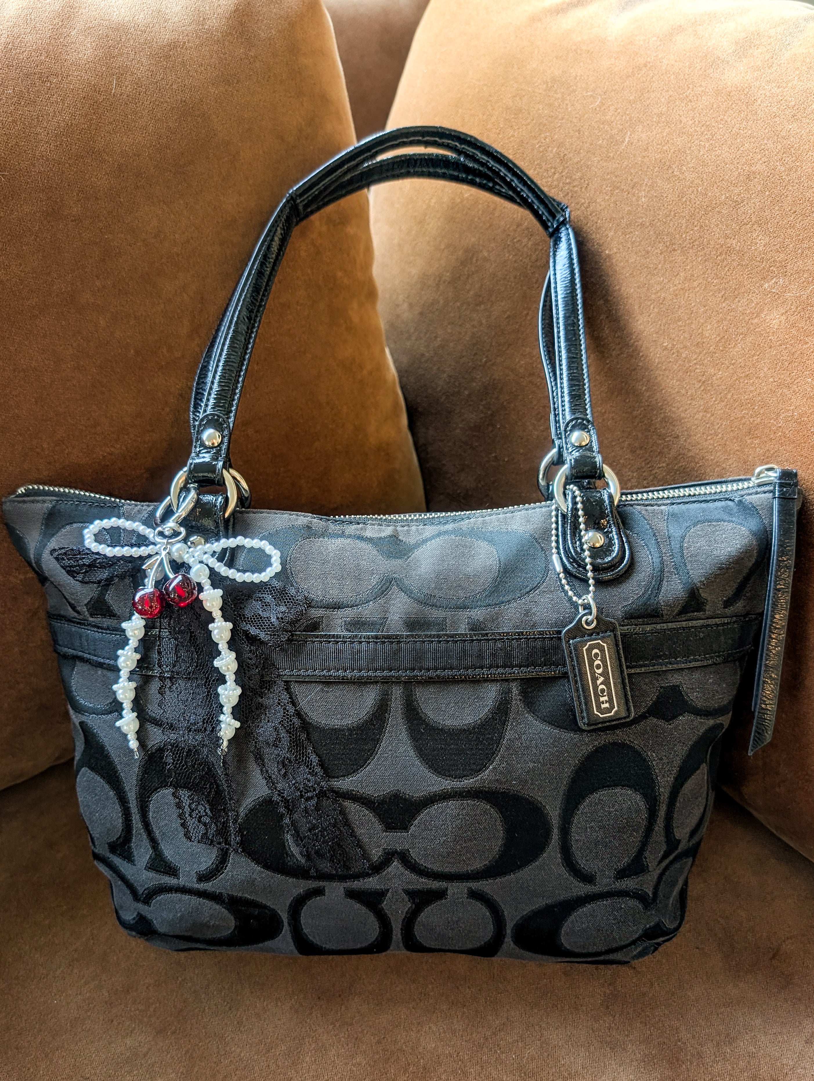 COACH Large POPPY Black Tote Purse