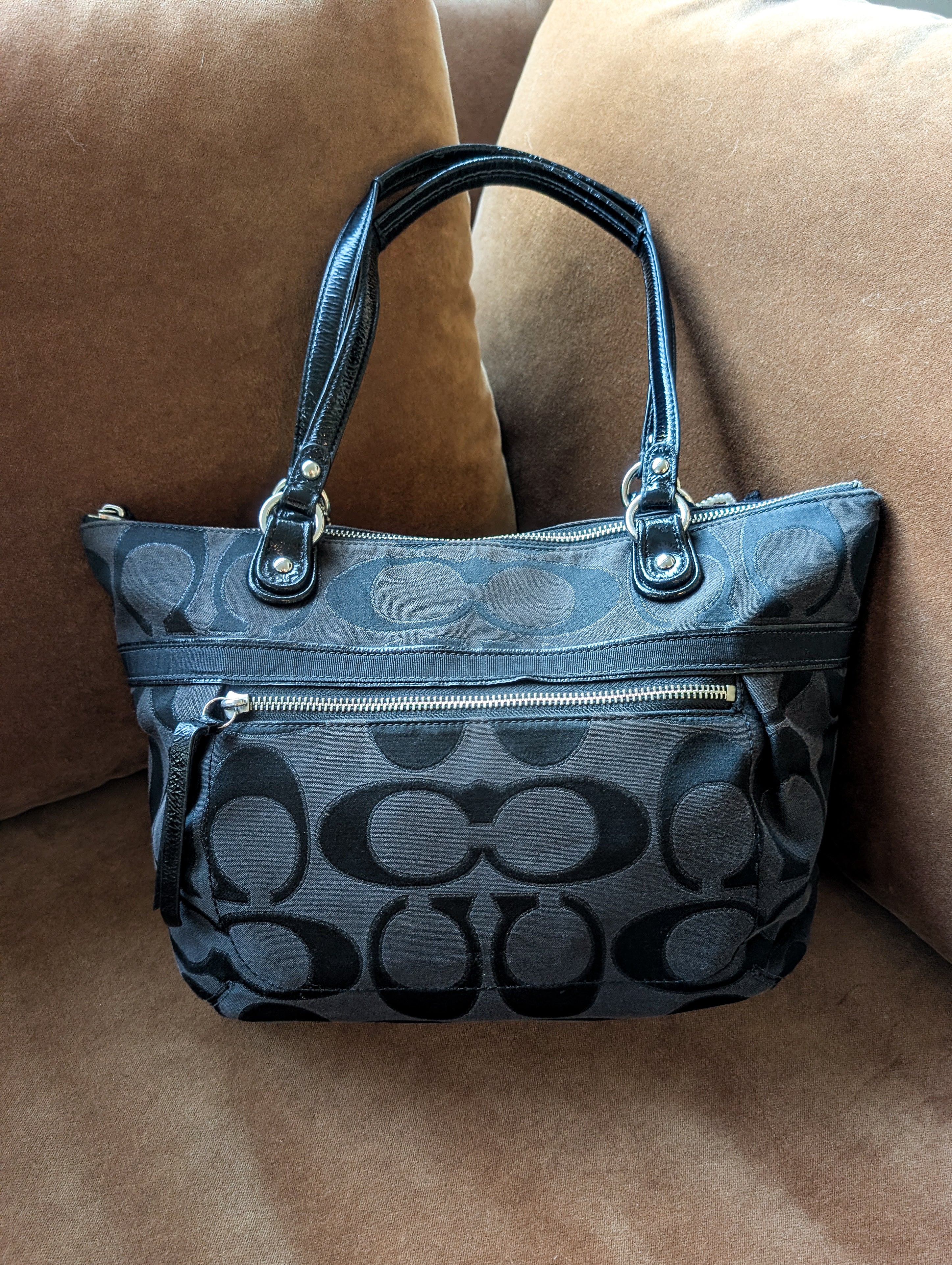 COACH Large POPPY Black Tote Purse