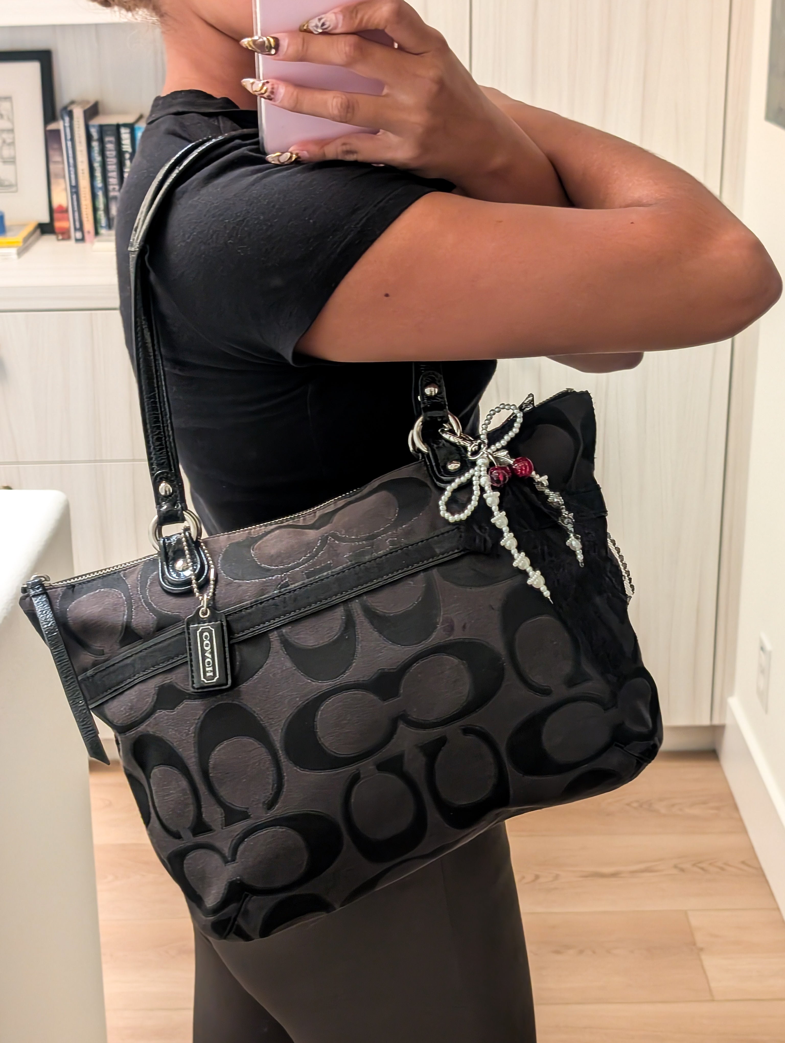 COACH Large POPPY Black Tote Purse