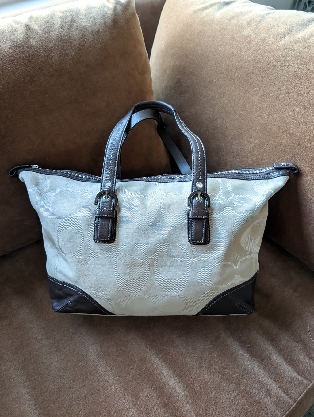 Coach Soho TXT Opt Convertible Tote Bag