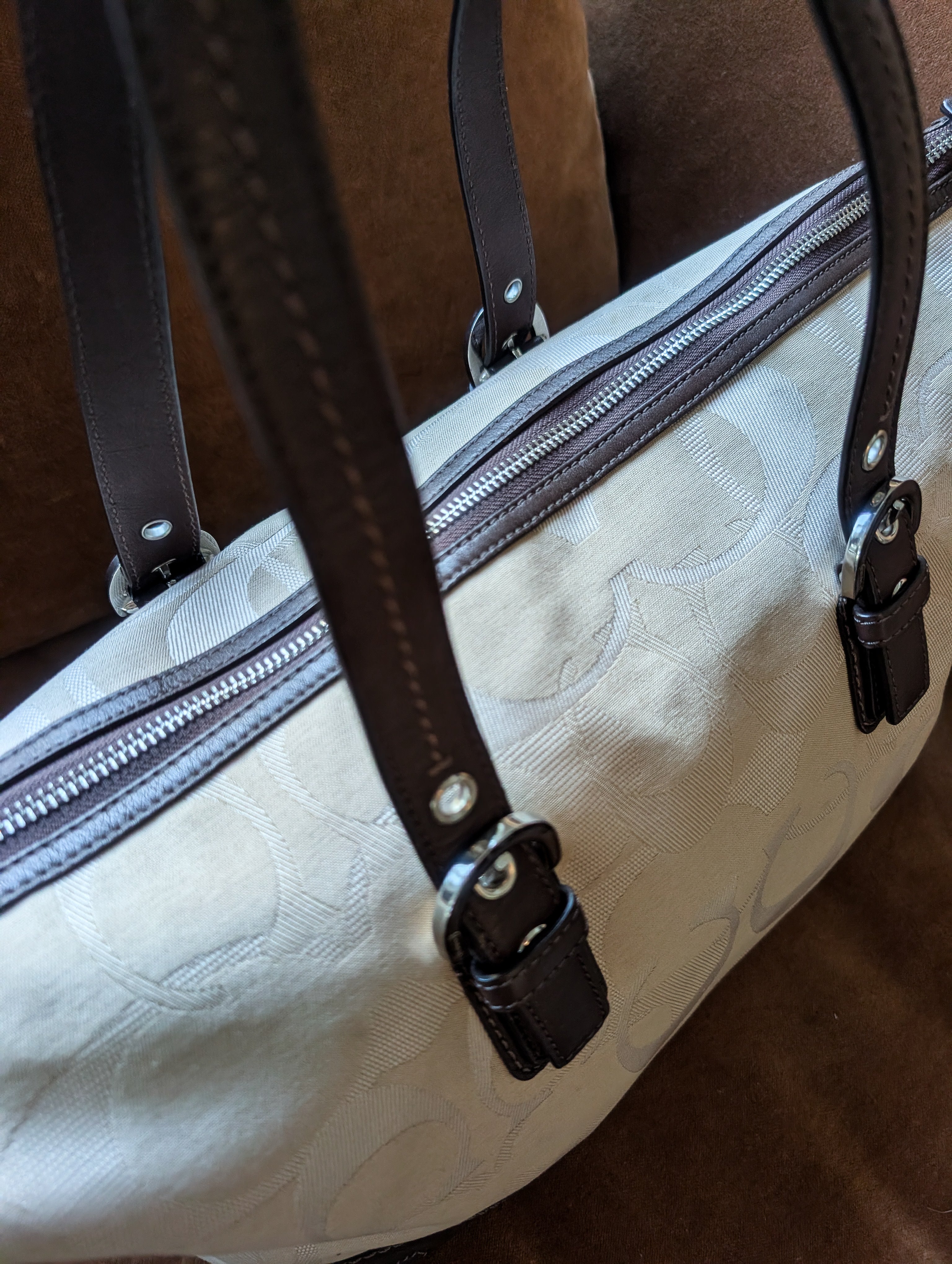 Coach Soho TXT Opt Convertible Tote Bag