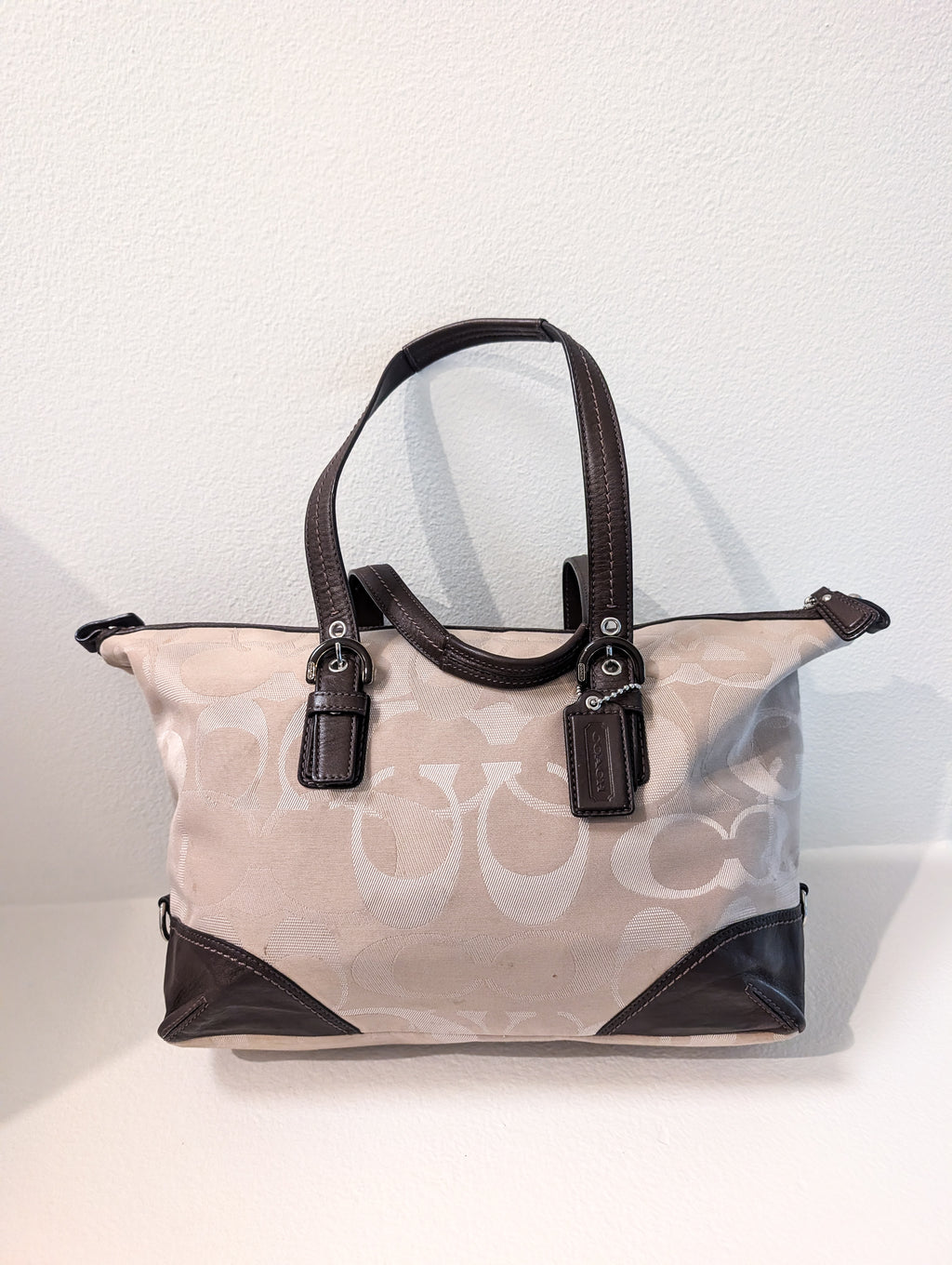 Coach Soho TXT Opt Convertible Tote Bag