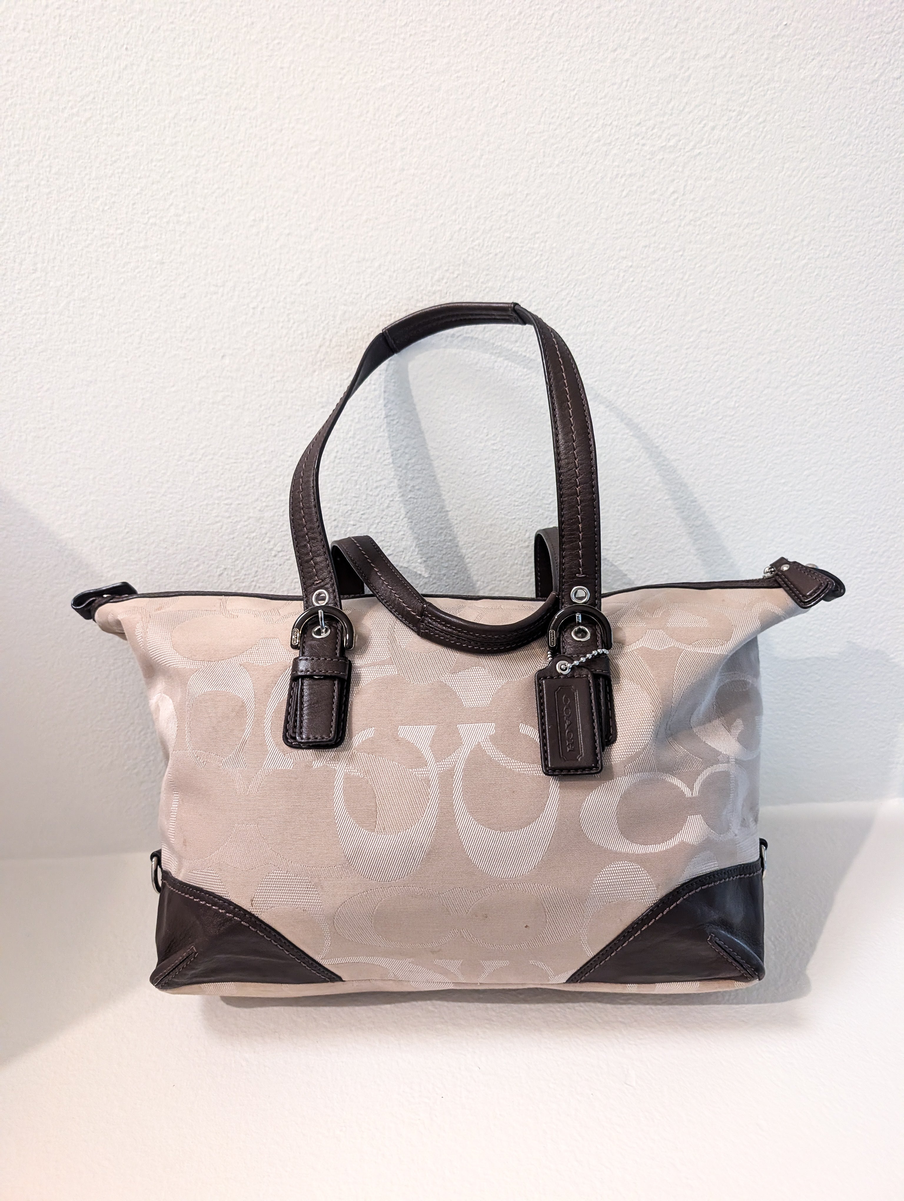 Coach Soho TXT Opt Convertible Tote Bag