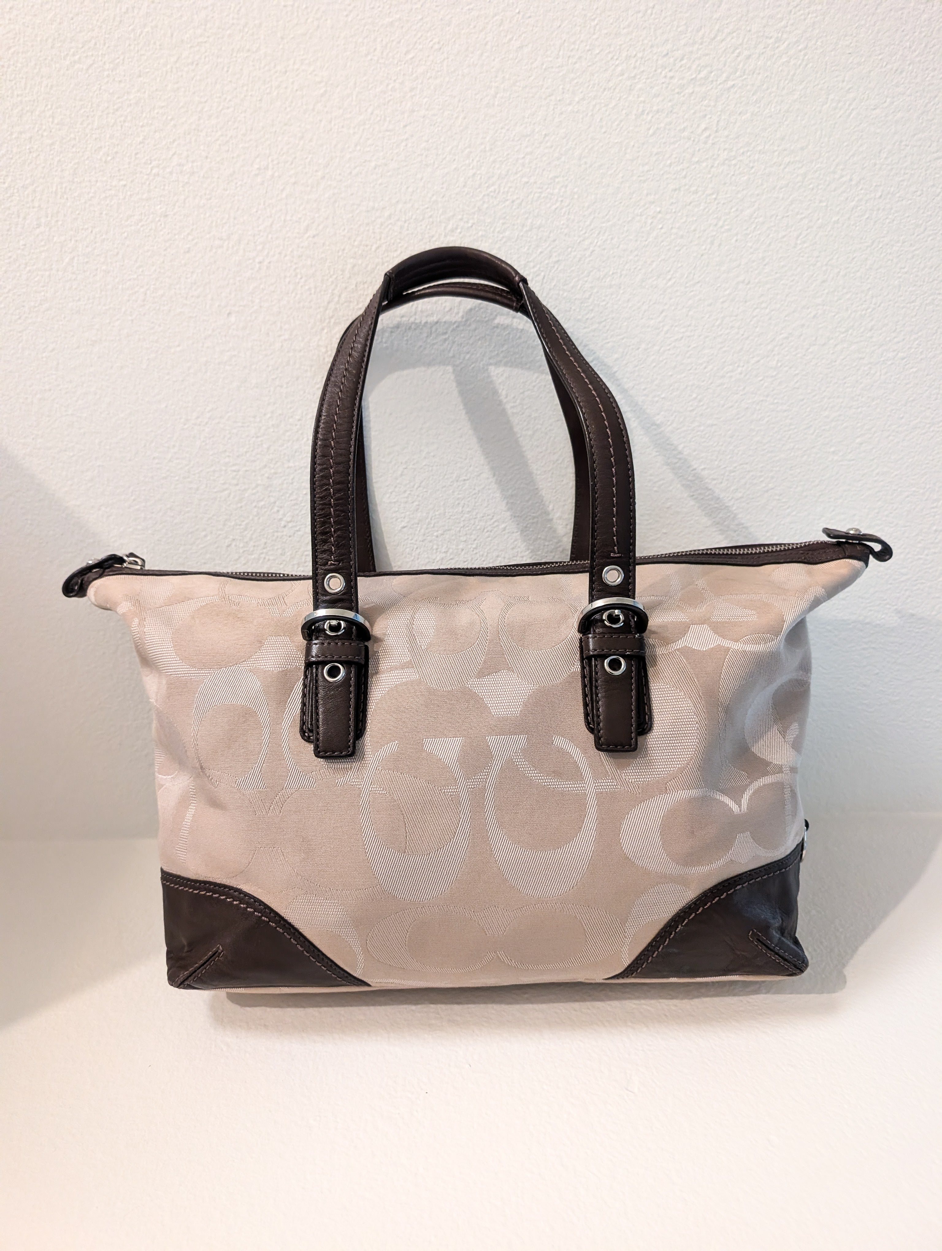 Coach Soho TXT Opt Convertible Tote Bag