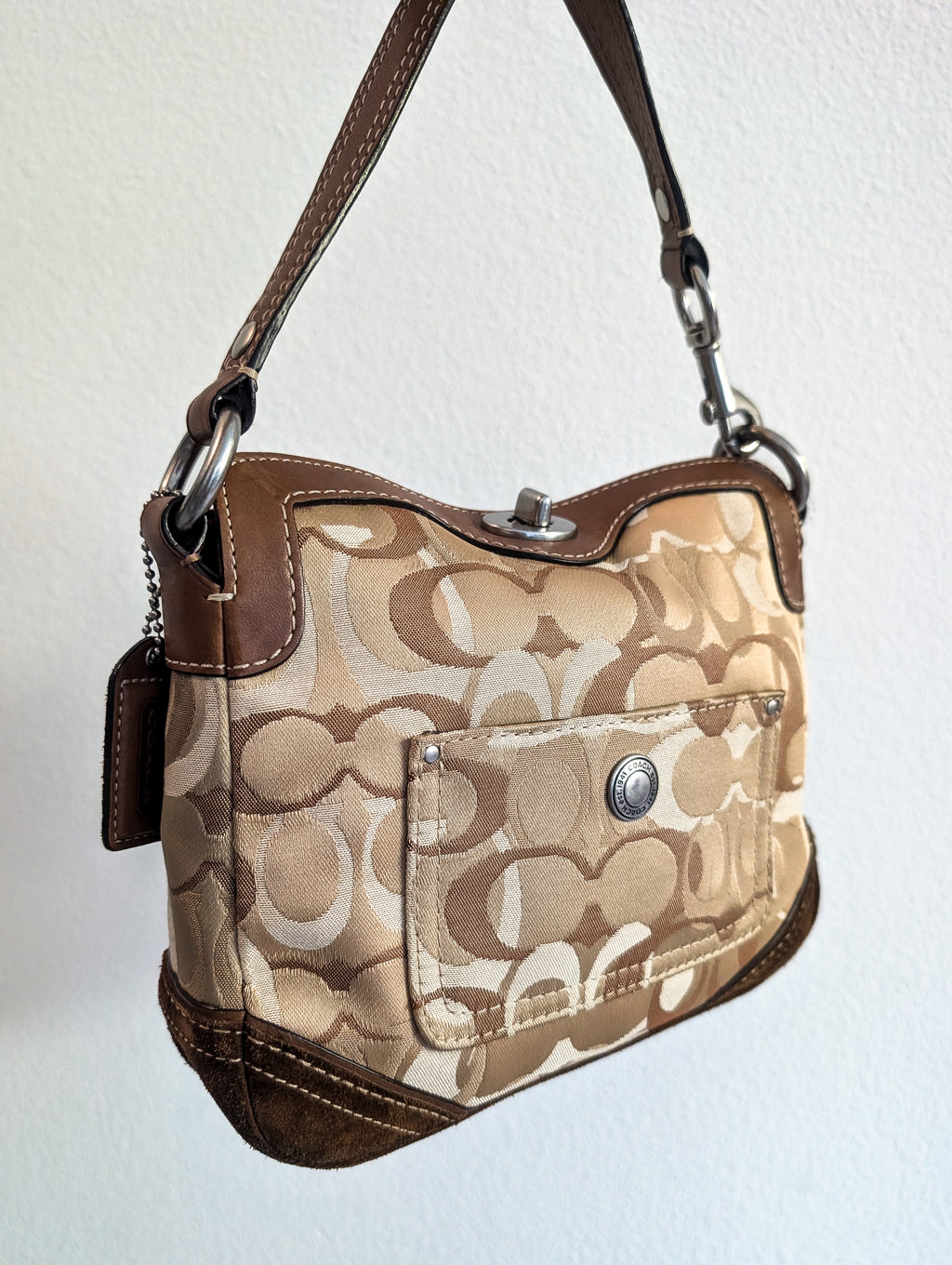 Coach Chelsea Optic Signature Hobo Shoulder Bag