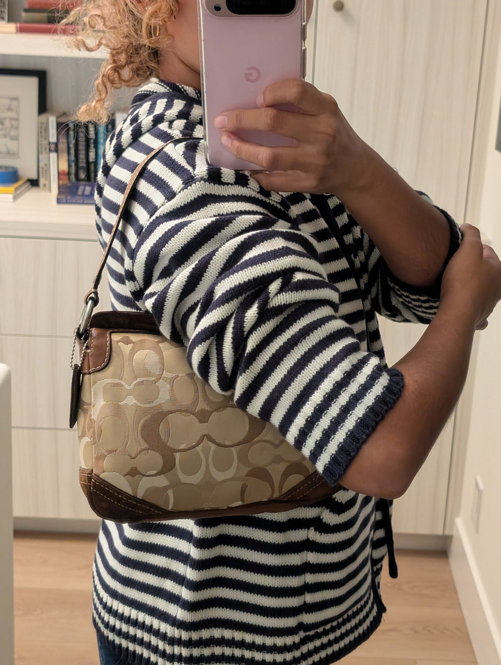 Coach Chelsea Optic Signature Hobo Shoulder Bag