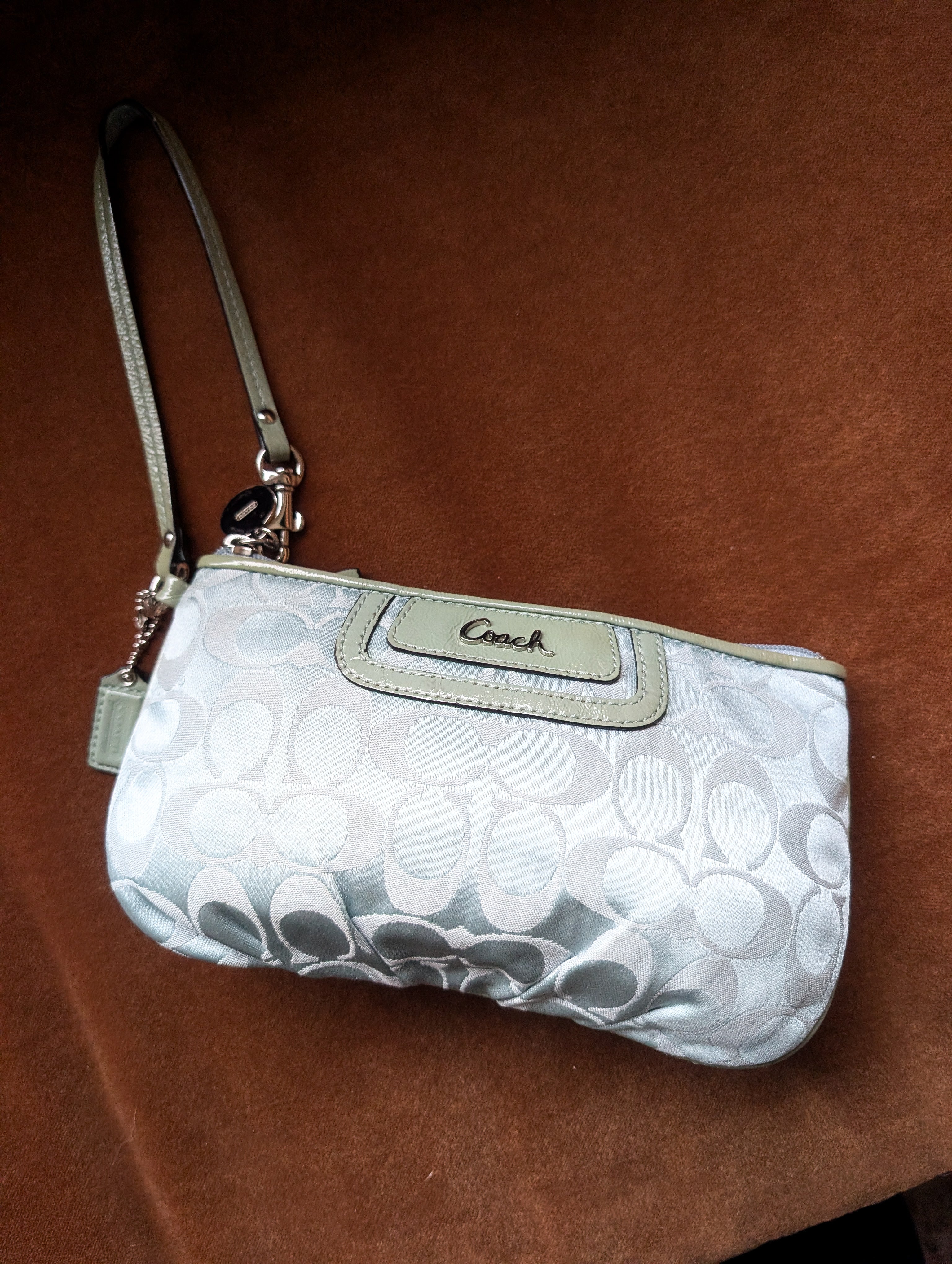Coach Ashley Signature small wristlet or clutch purse